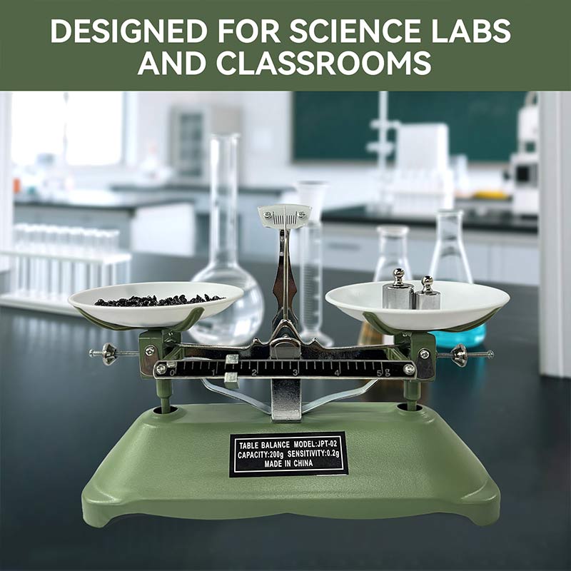 TADA 200g/0.2g Mechanical Balance Scale with Calibration Weights for Science Lab and Classroom Teaching Tool