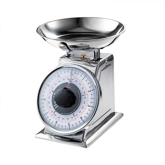 TADA 11lb Mechanical Portion Control Scale Stainless Steel Dial food Scale with Bowl