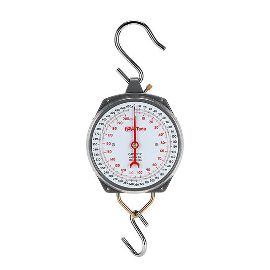 TADA Game Scale 450lb/200kg Mechanical Hanging Scale with 8 Inch Dial