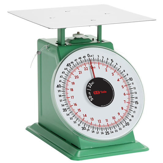 TADA 50lb Mechanical Kitchen and Food Scale 8" Dial Platform Scale