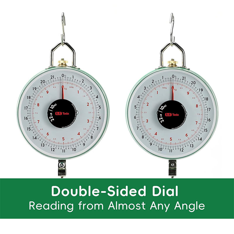 Tada 22lb/10kg Double-Sided Display Mechanical Hanging Scale