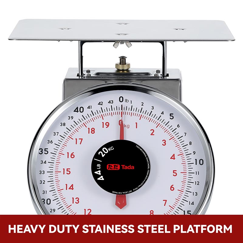 Tada 44lb Stainless Steel Mechanical Kitchen Food Scale