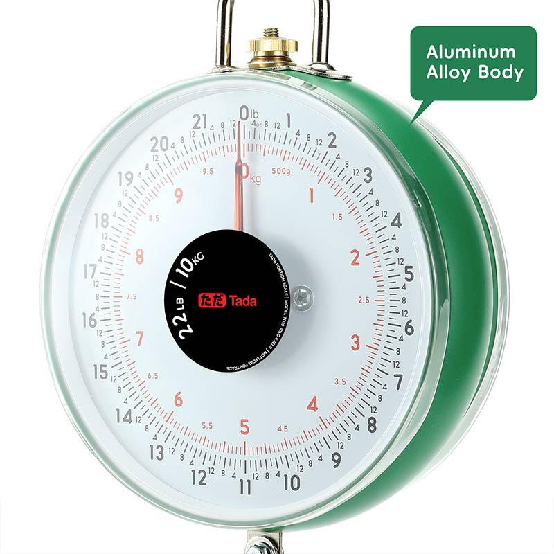 Tada 22lb/10kg Double-Sided Display Mechanical Hanging Scale
