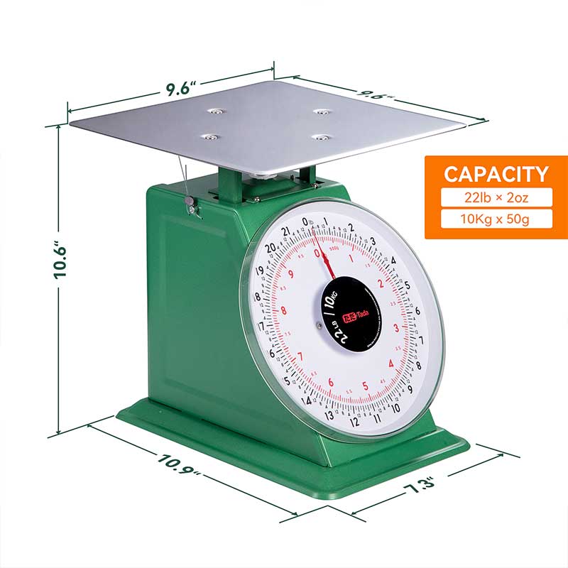 TADA 22lb/10kg Mechanical Kitchen and Food Scale