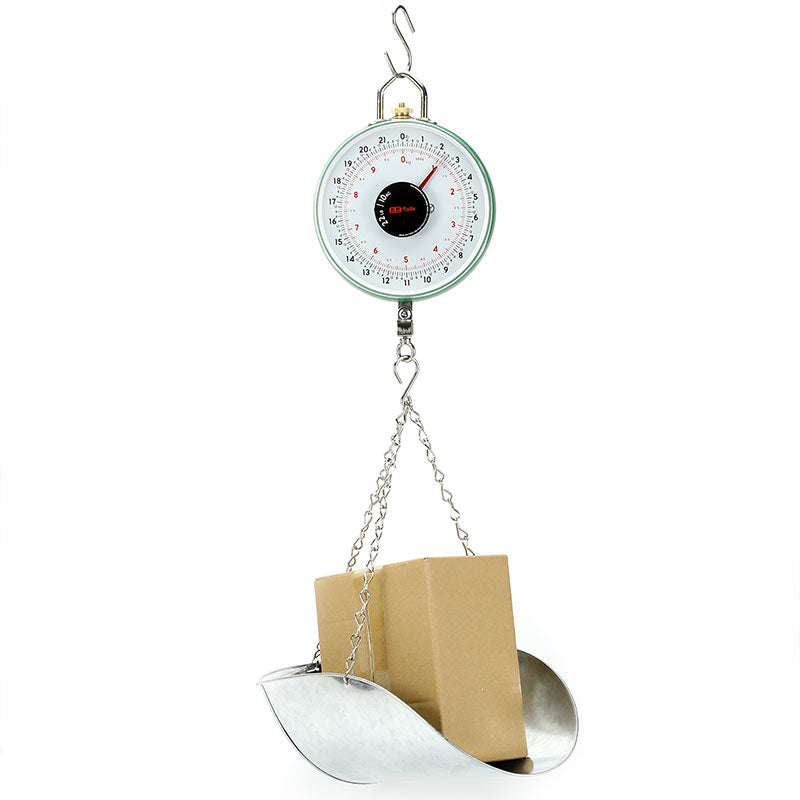 TADA 22 lbs Load Capacity Scale Scoop/Chain Perfect for Farm, Fishing, and Outdoor Use