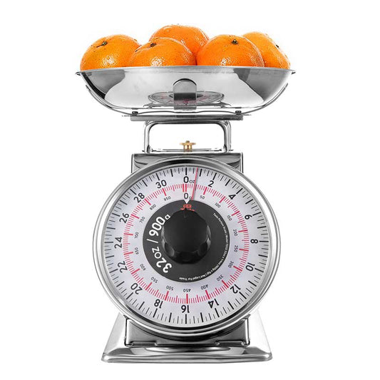 TADA 2lb Mechanical Portion Control Scale  Stainless Steel Dial food Scale with Bowl