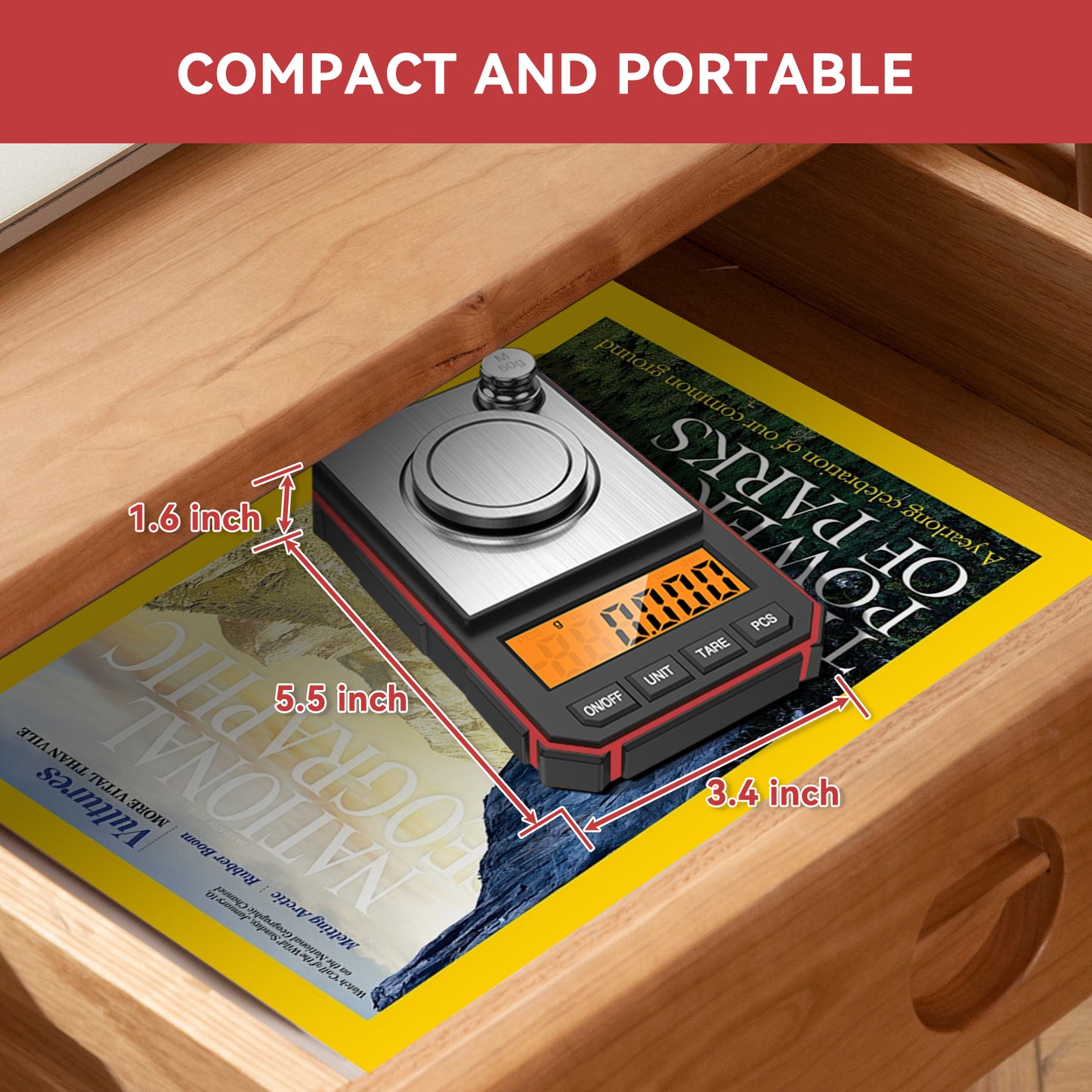 TADA Digital Milligram Scale 100g/0.001g Pocket Mg Scale