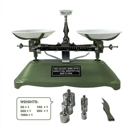 TADA 200g/0.2g Mechanical Balance Scale with Calibration Weights for Science Lab and Classroom Teaching Tool