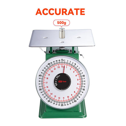TADA 50lb Mechanical Kitchen and Food Scale 8" Dial Platform Scale