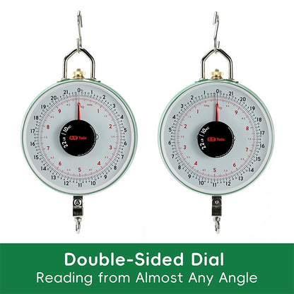 mechanical hanging scale dial reference view