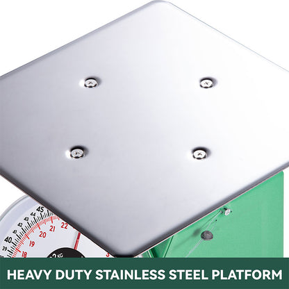 TADA 50lb Mechanical Kitchen and Food Scale 8" Dial Platform Scale