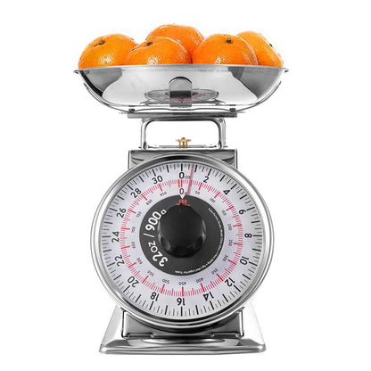 TADA 2lb Mechanical Portion Control Scale  Stainless Steel Dial food Scale with Bowl